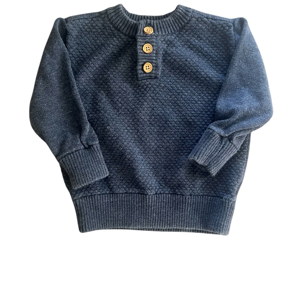Cat & Jack Baby Boy Blue Pullover Sweater | 18M